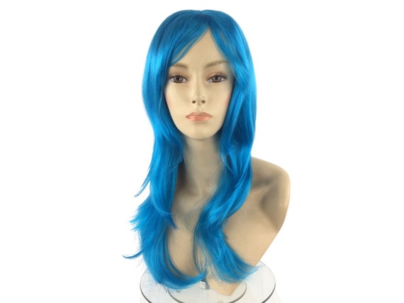 Premium COSPLAY Anime Halloween Costume Theatrical Wig by Funtasy Wigs - LindaB Blue