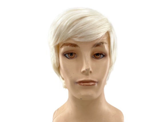NEW! Premium Mens Theatrical  Character Platinum Blond KEN Wig by Funtasy Wigs - STAR613A