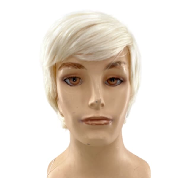 NEW! Premium Mens Theatrical  Character Platinum Blond KEN Wig by Funtasy Wigs - STAR613A