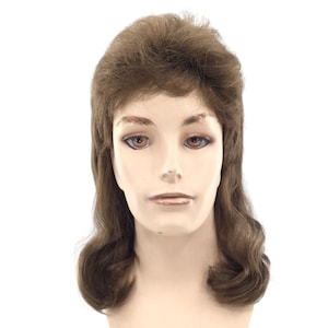 DELUXE 80&#39;s MULLET Men&#39;s Theatrical Halloween Costume Wig by Funtasy Wigs - mullet12