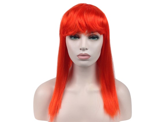 CLASSIC LONG BOB Anime Cosplay Halloween Costume Wig by Funtasy Wigs - 601Red