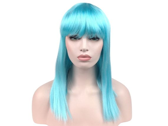 CLASSIC LONG BOB Anime Cosplay Halloween Costume Wig by Funtasy Wigs - 601 LBlue