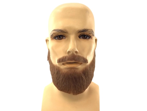 NEW! Theatrical Quality Lace Back Premium Full Beard & Mustache Set - Reddish Blond GM-7/GM-15 27