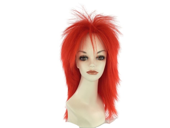 1980's PUNK ROCK Theatrical Halloween Costume Wig by Funtasy Wigs - Red