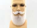 NEW! Theatrical Quality Santa Claus Premium Mustache & Beard Set - White 1001 em14gm33