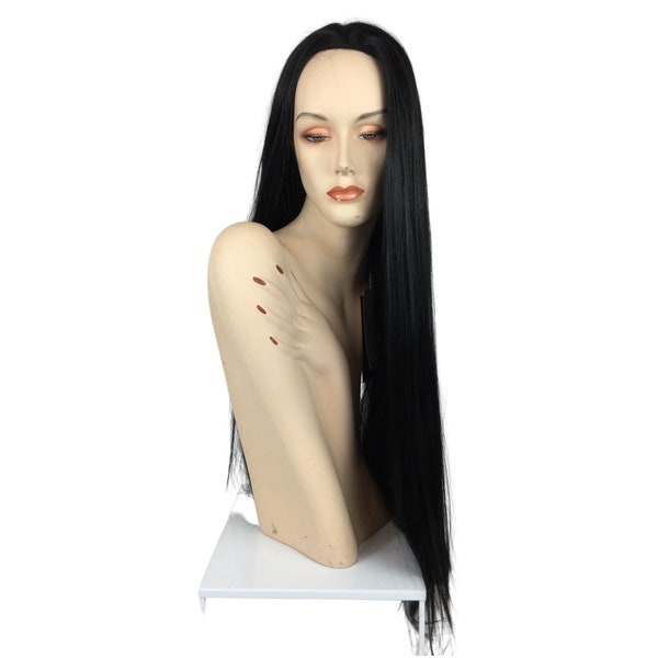 Macabre Lady Character DELUXE Quality Theatrical Halloween Costume Wig by Funtasy Wigs - 951HW Black