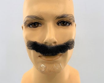 NEW! Theatrical Quality Cartoon Style Premium Synthetic Mustache - em-mbm Dark Brown