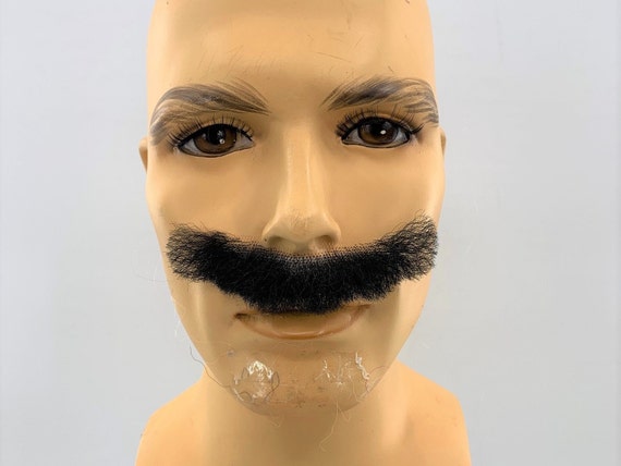 NEW! Theatrical Quality Cartoon Style Premium Synthetic Mustache - em-mbm Dark Brown