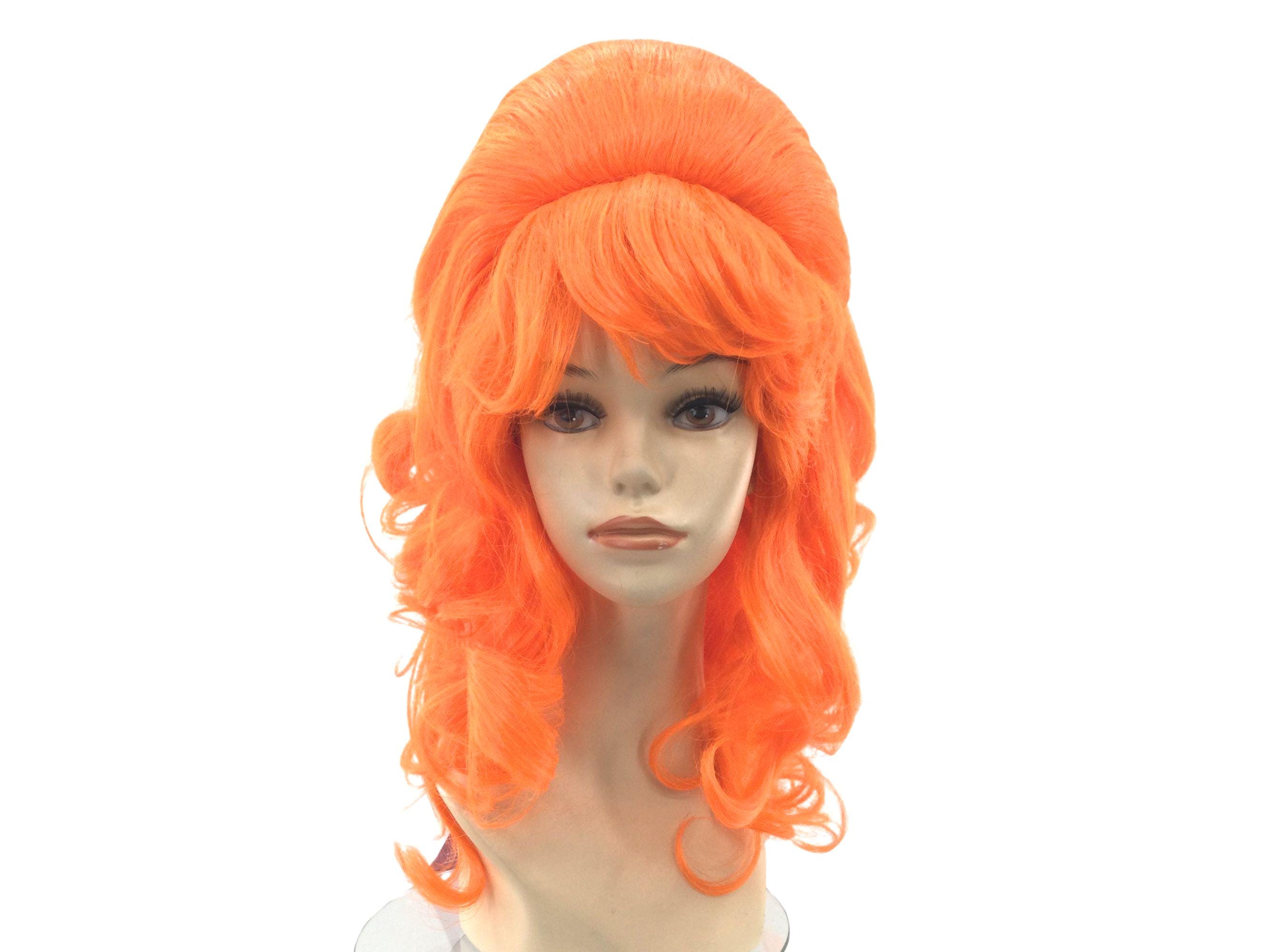 Orange Beehive Wig - Etsy