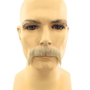 Theatrical Quality Synthetic Hair Premium Full Mustache - Blond GM12 613