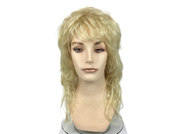 GLAM 90s ROCKSTAR Character Theatrical Halloween Costume Wig by Funtasy Wigs - Blond