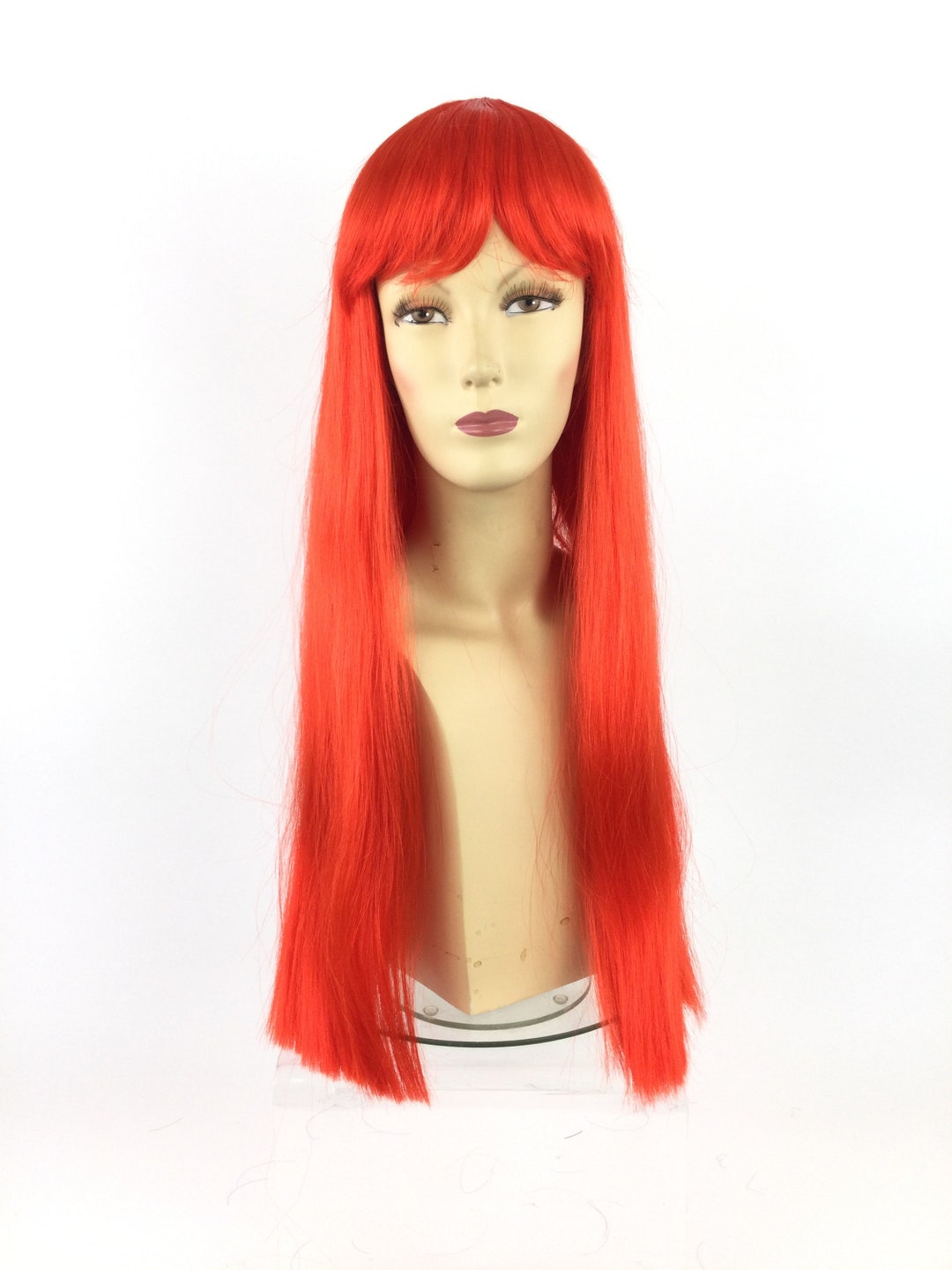 PREMIUM QUALITY Cosplay Anime Halloween Costume Long RED Wig Etsy