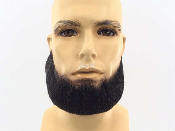 Theatrical Quality Human Hair Lace Back Premium Beard - Off-Black w/ 5% Gray #280 GM-7