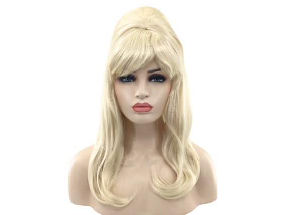 1960's Style Blond Bombshell Theatrical Halloween Beehive Wig by Funtasy Wigs CONEBHL 613