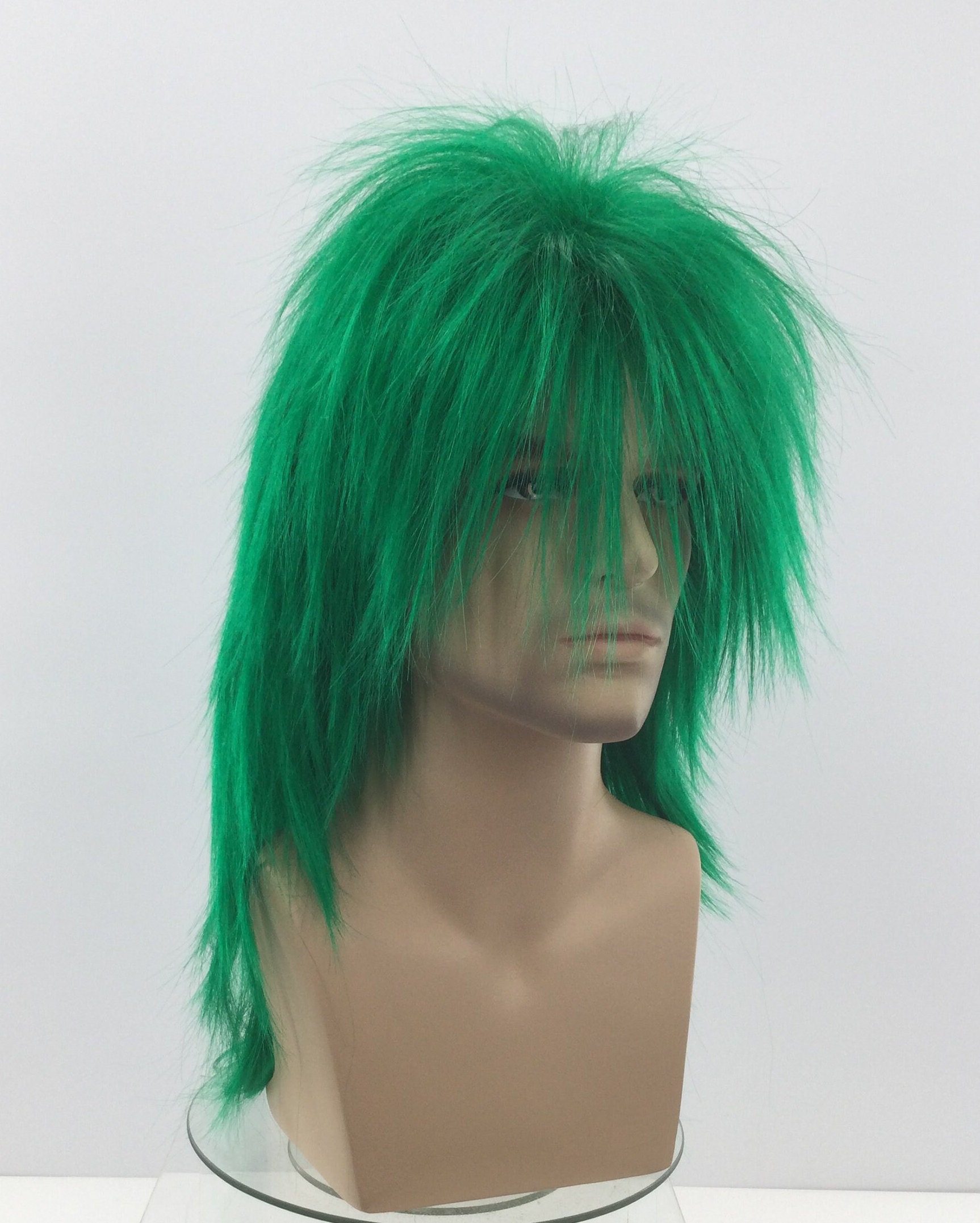 Green spiky wig hot sale