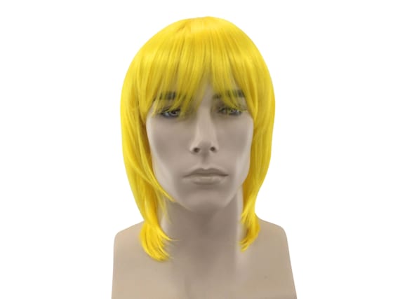 Family Cartoon Character Premium Theatrical Cosplay Men's Wig - Yellow Chris