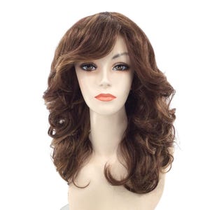 1970&#39;s DISCO QUEEN Feathery Theatrical Halloween Costume Wig - H27/33
