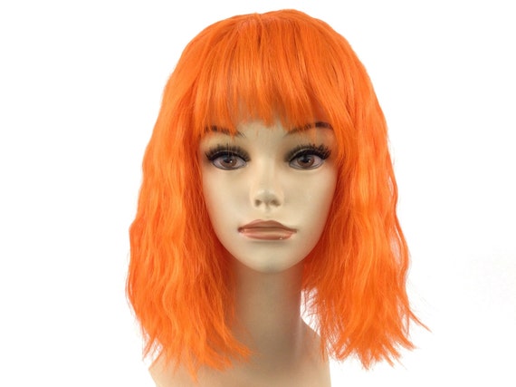 Space Girl Cosplay Character Orange Theatrical Halloween Costume Wig by Funtasy Wigs - Orange LL