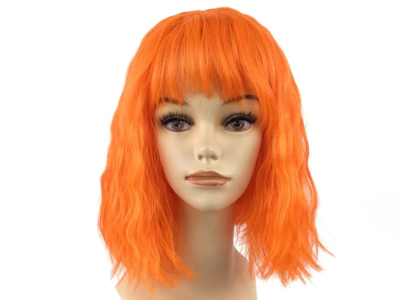 Space Girl Cosplay Character Orange Theatrical Halloween Costume Wig by Funtasy Wigs - Orange LL