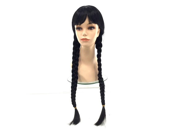 GOTH SCHOOL GIRL Character Long Braided Premium Wig by Funtasy Wigs - nbg#1