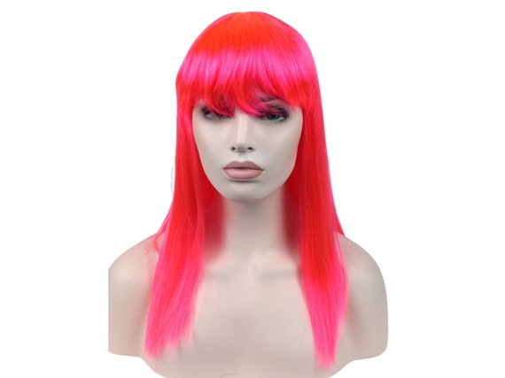 CLASSIC LONG BOB Anime Cosplay Halloween Costume Wig by Funtasy Wigs - 601HPink