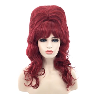 Neu! 1960&#39;s LANGE GEWELLTE BIENENHAUS Theatralische Halloween Kostüm Cosplay Perücke - Burg