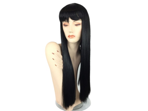 CLASSIC Long Straight Bangs Premium Theatrical Costume Wig by Funtasy Wigs 601L1