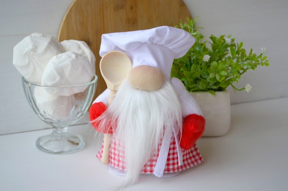 Kitchen Gnome Chef Gnome Mother S Day Gift Cook Chef Etsy