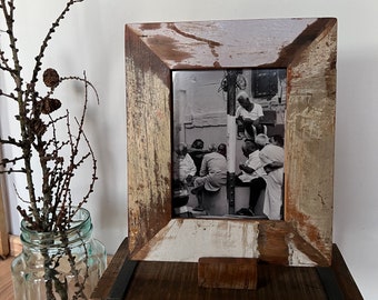 Bilderrahmen aus altem Fundholz, Unikat (25x30 cm) Altholz, Vintage, Einzelstück ohne Ständer