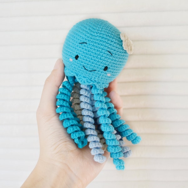 Crochet pattern animal Jellyfish plush octopus toy amigurumi tutorial