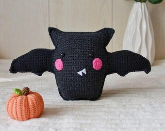 Bat Plush Personalize Stuffed Animal Bat Toy for Baby Crochet toy Zombie doll Halloween Decor Easter basket stuffers