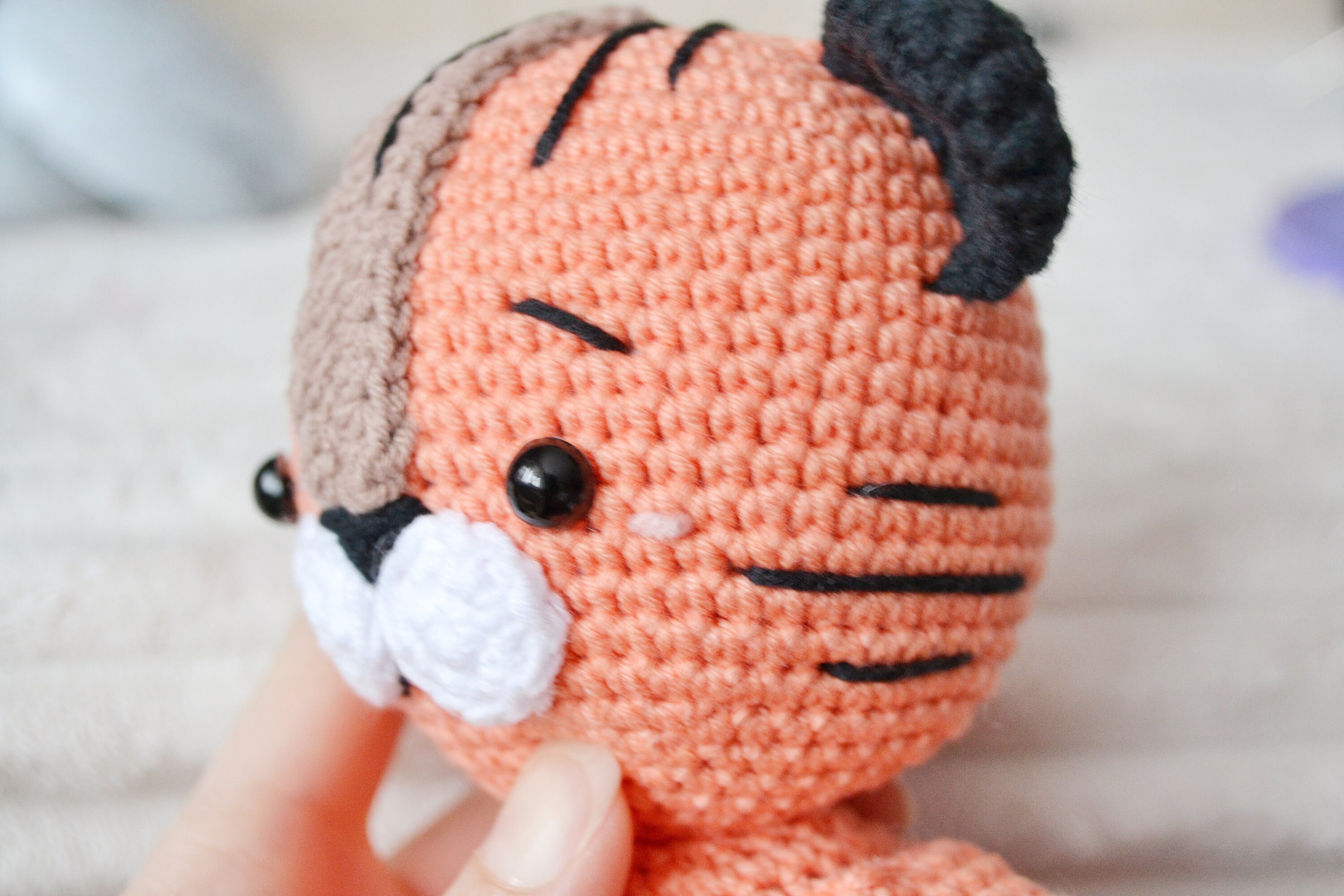 Himalayan Blooms Crochet Tiger Toy