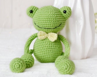 Crochet leggy frog pattern animal Frog Amigurumi PDF pattern Baby toy Newborn toy Baby shower gift