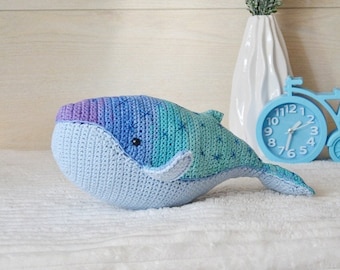 Humpback Whale Baby Shower Games Navy Blue and Pink Whale 4 year old girl gift Easter basket stuffers handmade