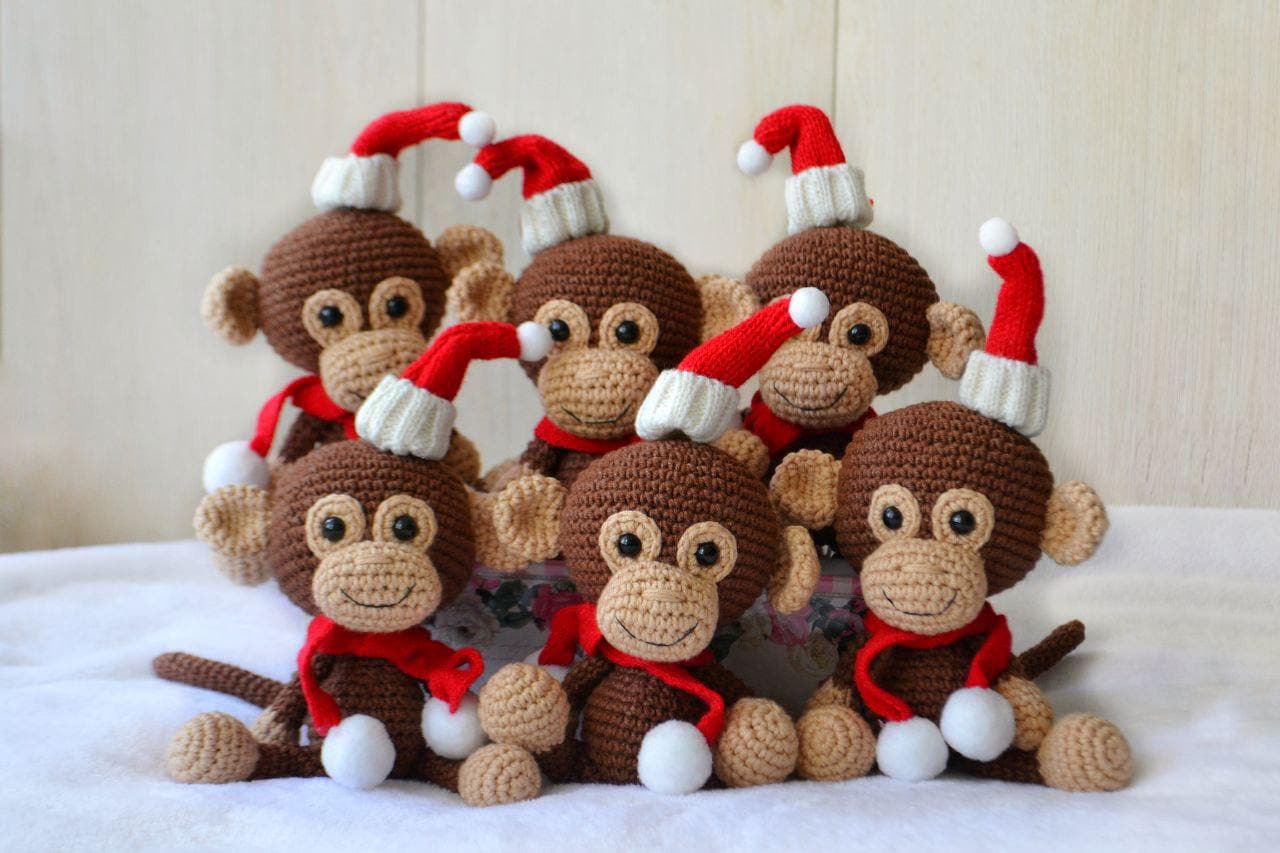 Christmas monkey - Etsy México, image size:1280x853