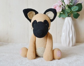 Belgian malinois puppy toy for 2 year old boy or girl easter basket stuffers toddler Easter basket stuffers kids gift