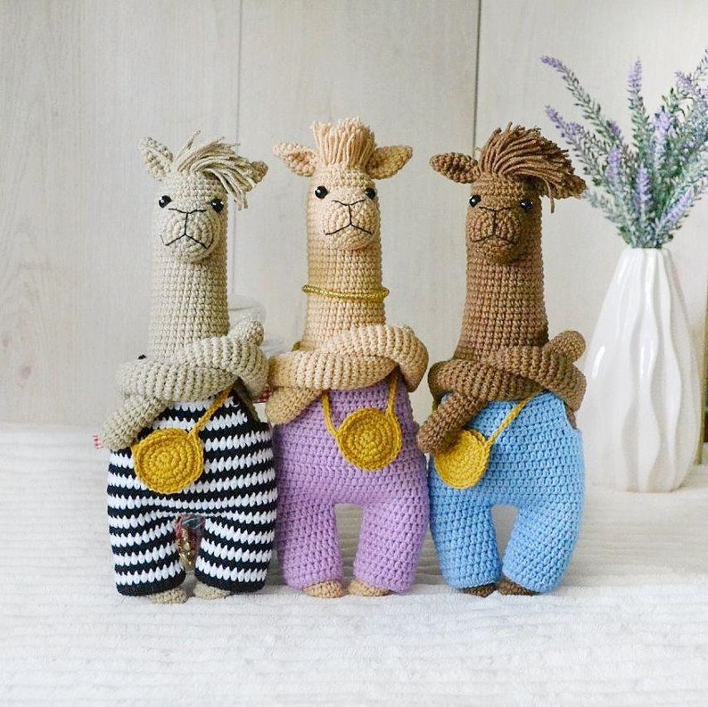 Llama crochet pattern Crochet pattern animal Digital file Ukraine image 1