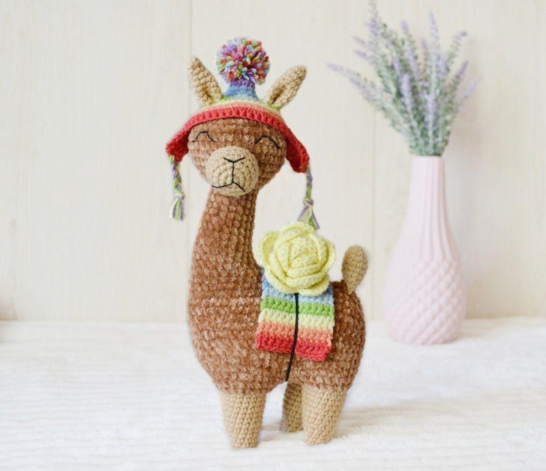 Arcoiris Llama De Colores Peluche Peluche Personalizado Llama