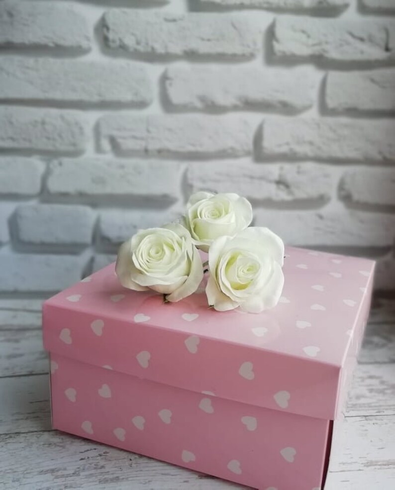 Ivory rose hairpin Garden wedding Flower for hair pin Wedding hair pin Wedding rose hair pin Flower accessories