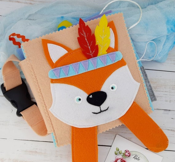 Baby activity book Busy book 2 year old Felt book Personalized Etsy