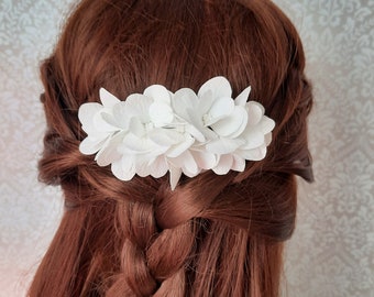 Hair comb Flower White hydrangea Flower hair comb Hydrangea  Floral hair piece Wedding flower hair comb Hydrangea wedding