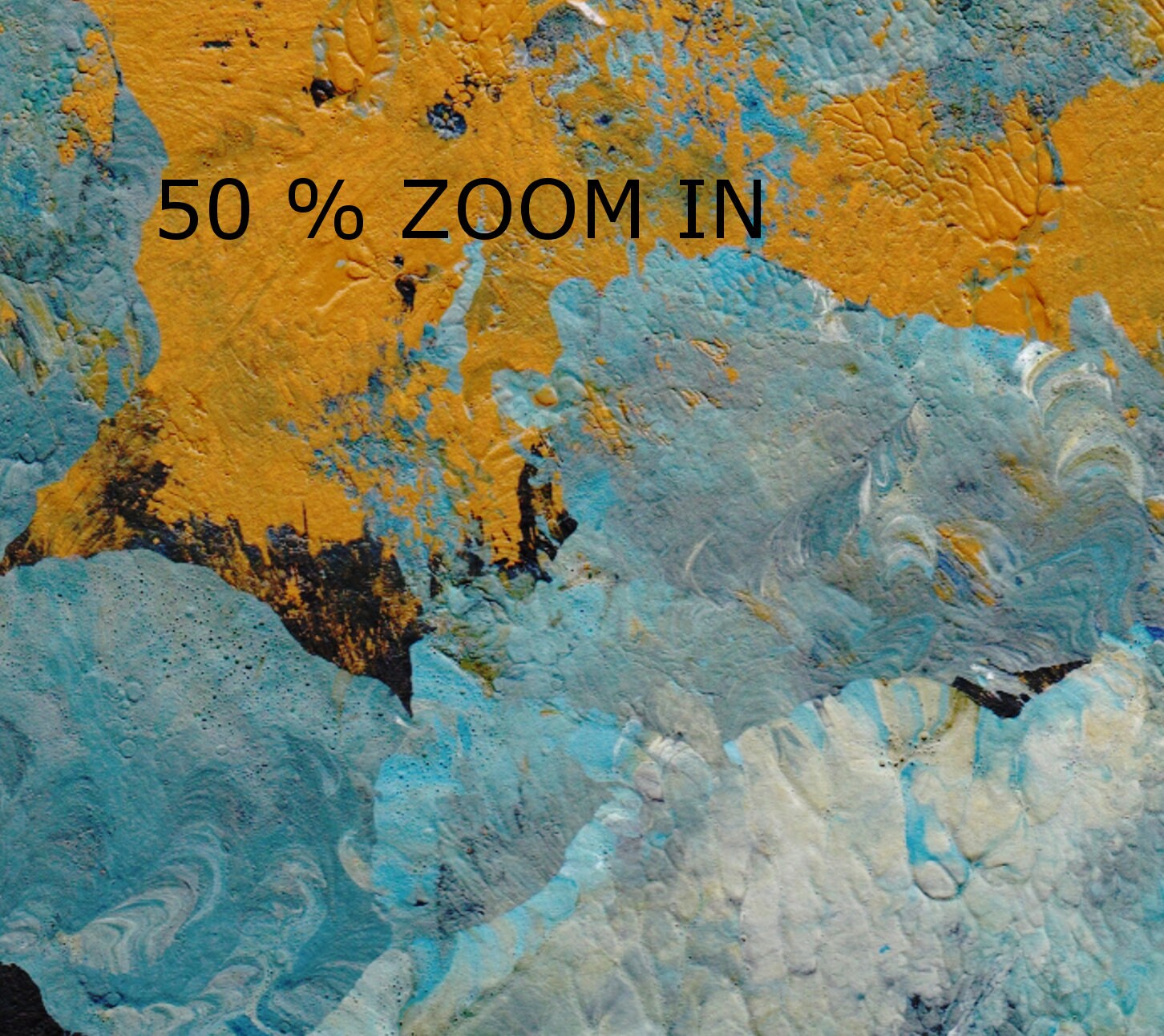 Marble Painting Blue and Brown Large Wall Art Modern Art Etsy