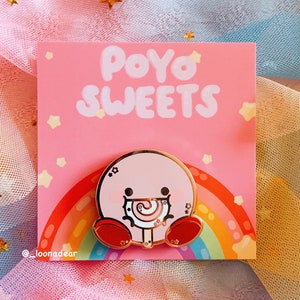 Kirby Poyo Sweets Hard Enamel Pin - Cute Kirby Pin - Loona Dear