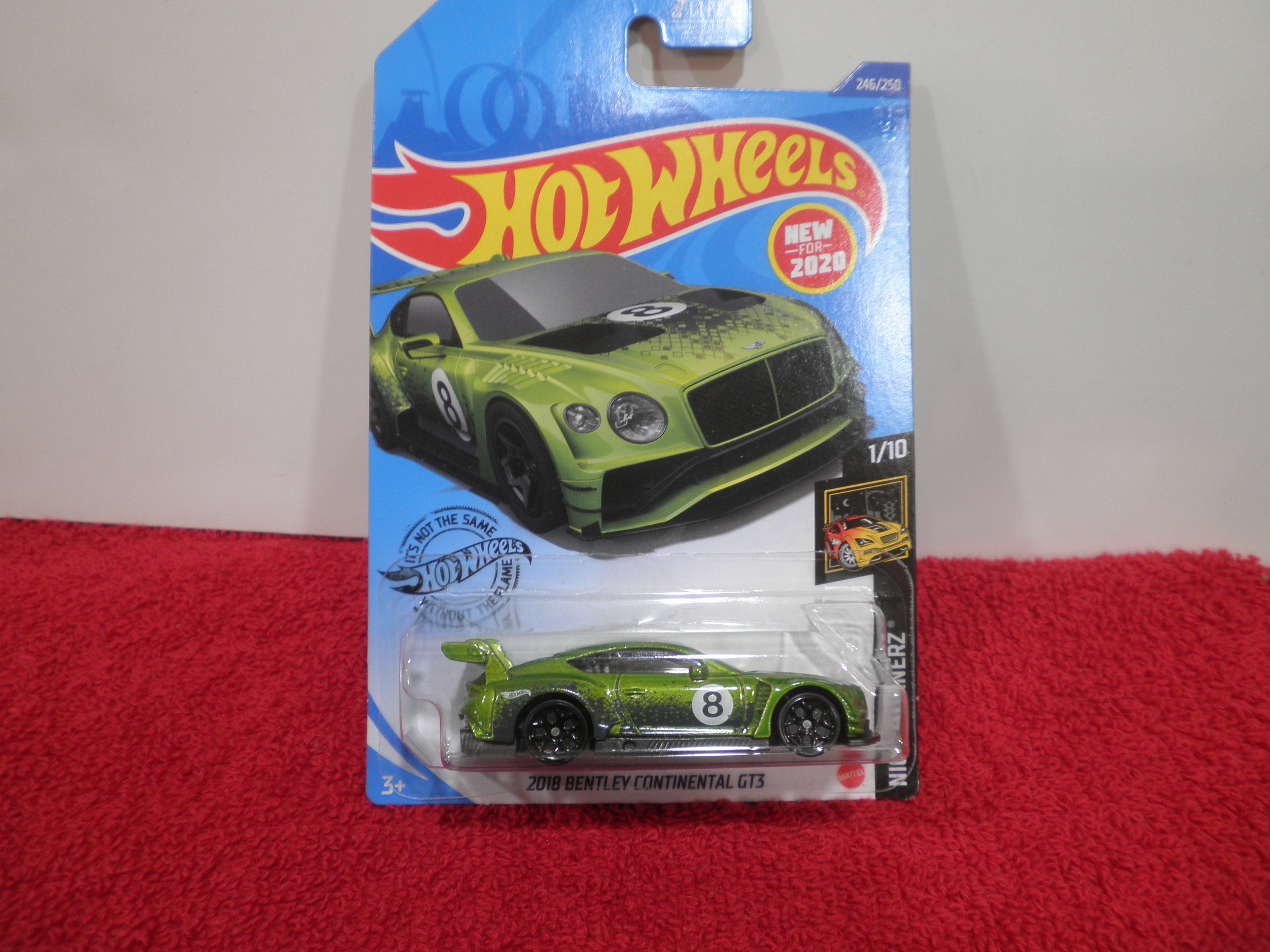 Hot Wheels Nightburnerz 1/10 2018 Bentley Continental GT3  Brand New as a supply  to offer collectors an item they may have missed