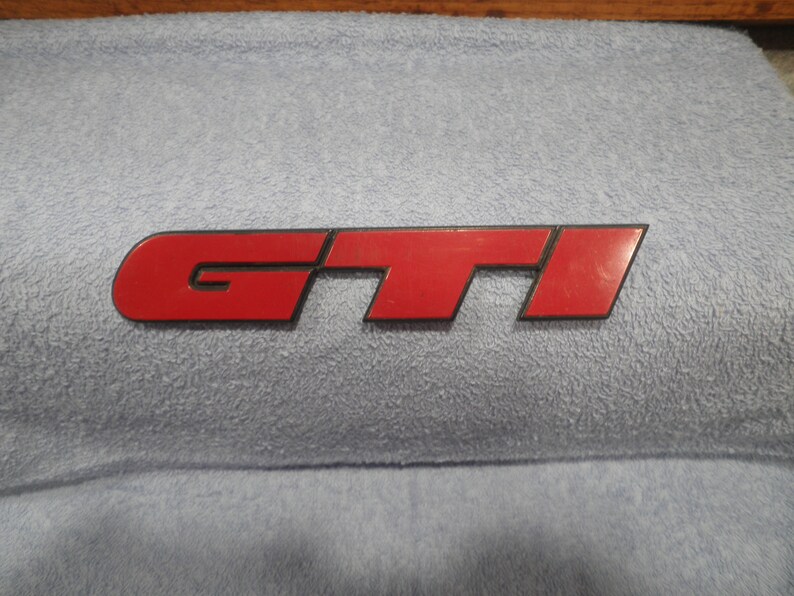 199398 VW Jetta gl script trunk emblem badge logo jettagti red badge abs 1hm 853 687 ac\u2014 gl abs mex 38Z 1HM 853 875 B