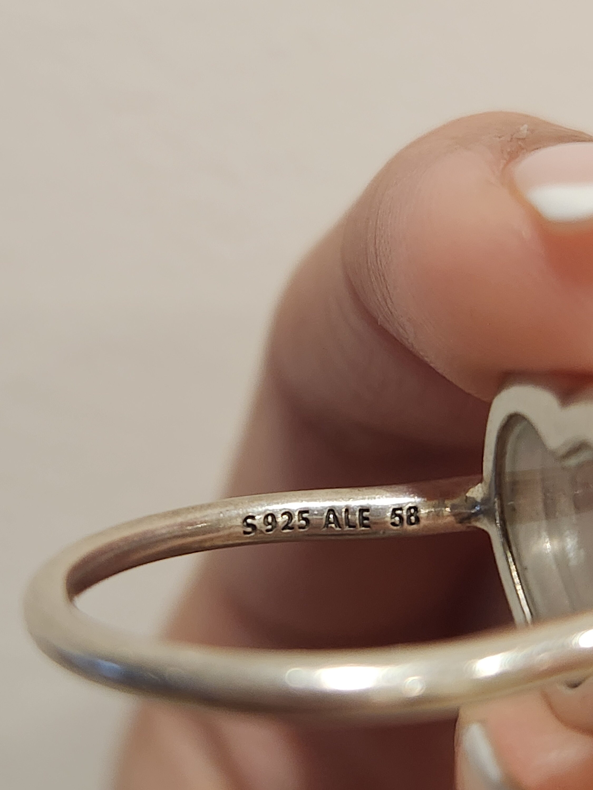 Bague medaillon coeur en argent sterling Pandora taille ALE 58 Etsy France