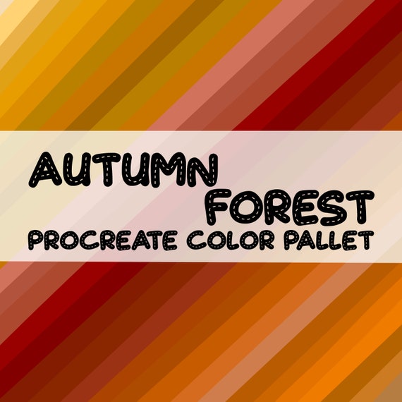 Procreate Color Palette Autumn Forest Etsy