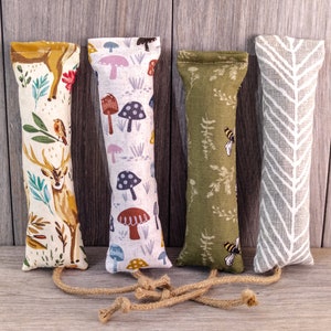 Mini Canvas Crinkle Cat Kickers | Two Pack | 8&quot; Long, Stuffed with 100 % Catnip Ultra Blend | Tough Cat Toy | Crinkle Texture and Sound