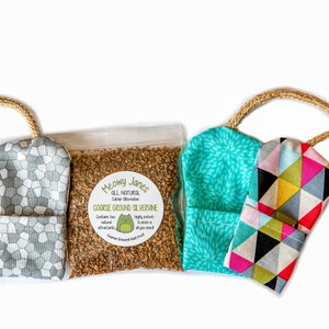 3 Pack - Refillable Mouse Silvervine Cat Toy Pack  | Hand Sewn with Bag of Silvervine | Catnip Toy for Cats | Perfect Gift for Cat Lovers