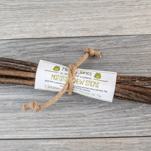 Extra Long Matatabi Cat Chew Sticks | 10 Inch | All Natural Catnip Alternative | Silvervine Sticks | New Harvest | Small Farm Grown